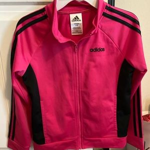 Adidas girls pink jacket size 7/8